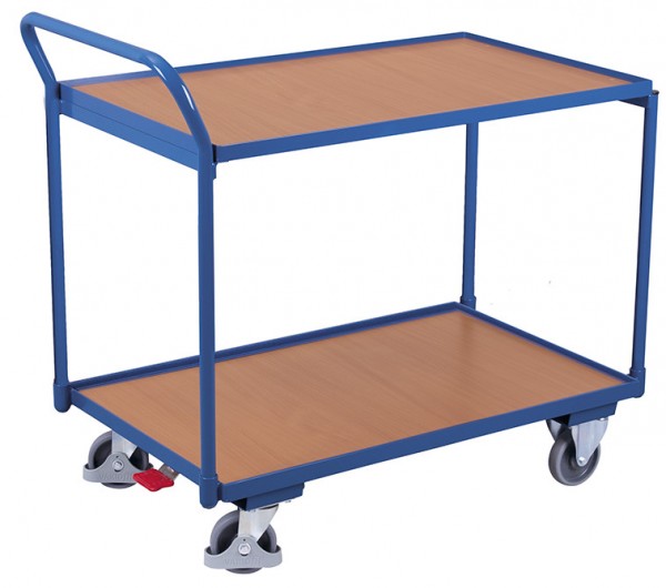 VARIOfit Tischwagen mit zwei Ladeflächen, Baukasten-System, EasySTOP
